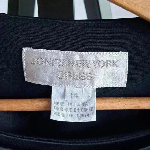 Dress TWO PIECE COLOR BLOCK IN BLACK JONES NEW YORK - Picture 6 of 10